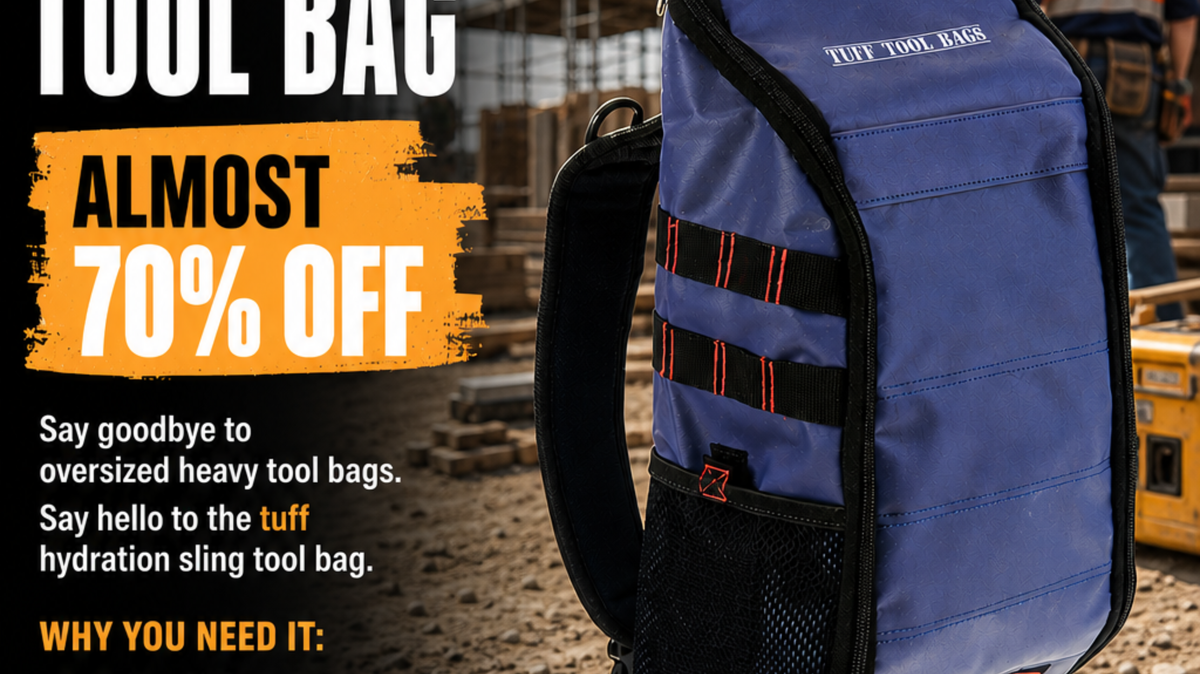 The Sling Hydration Tool Bag: Built for Tradies Who Don’t Slow Down