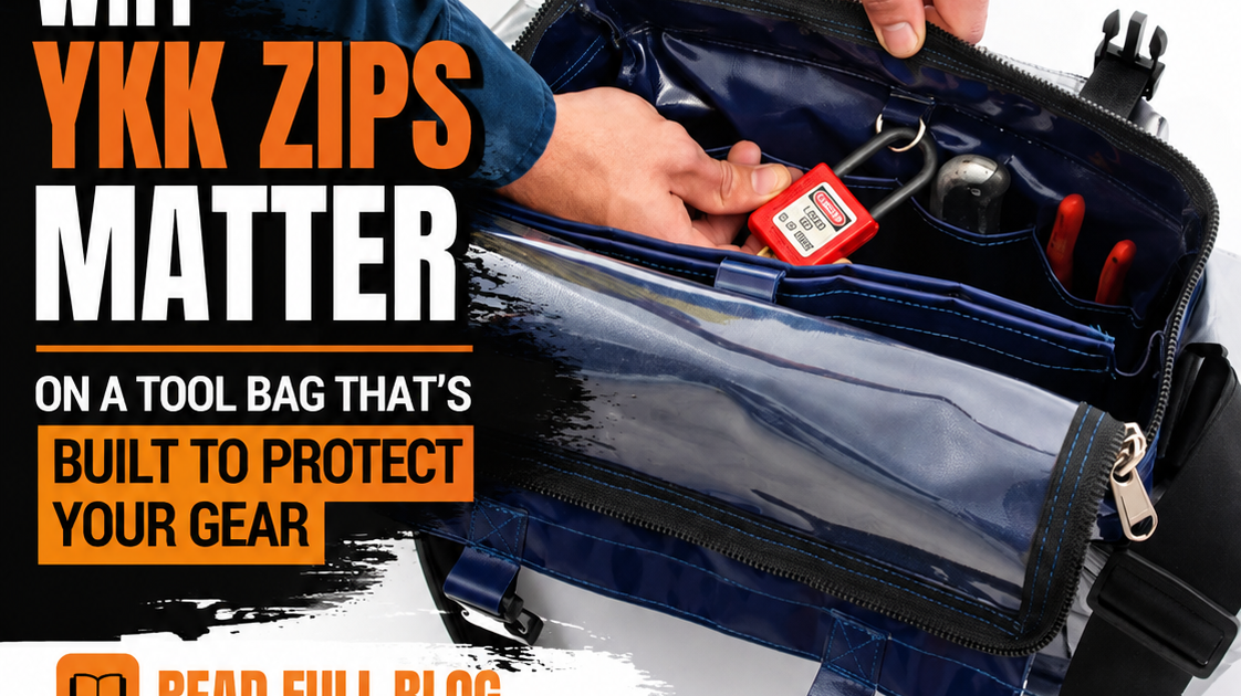 Why YKK Zips Matter on a Tool Bag That’s Built to Protect Your Gear