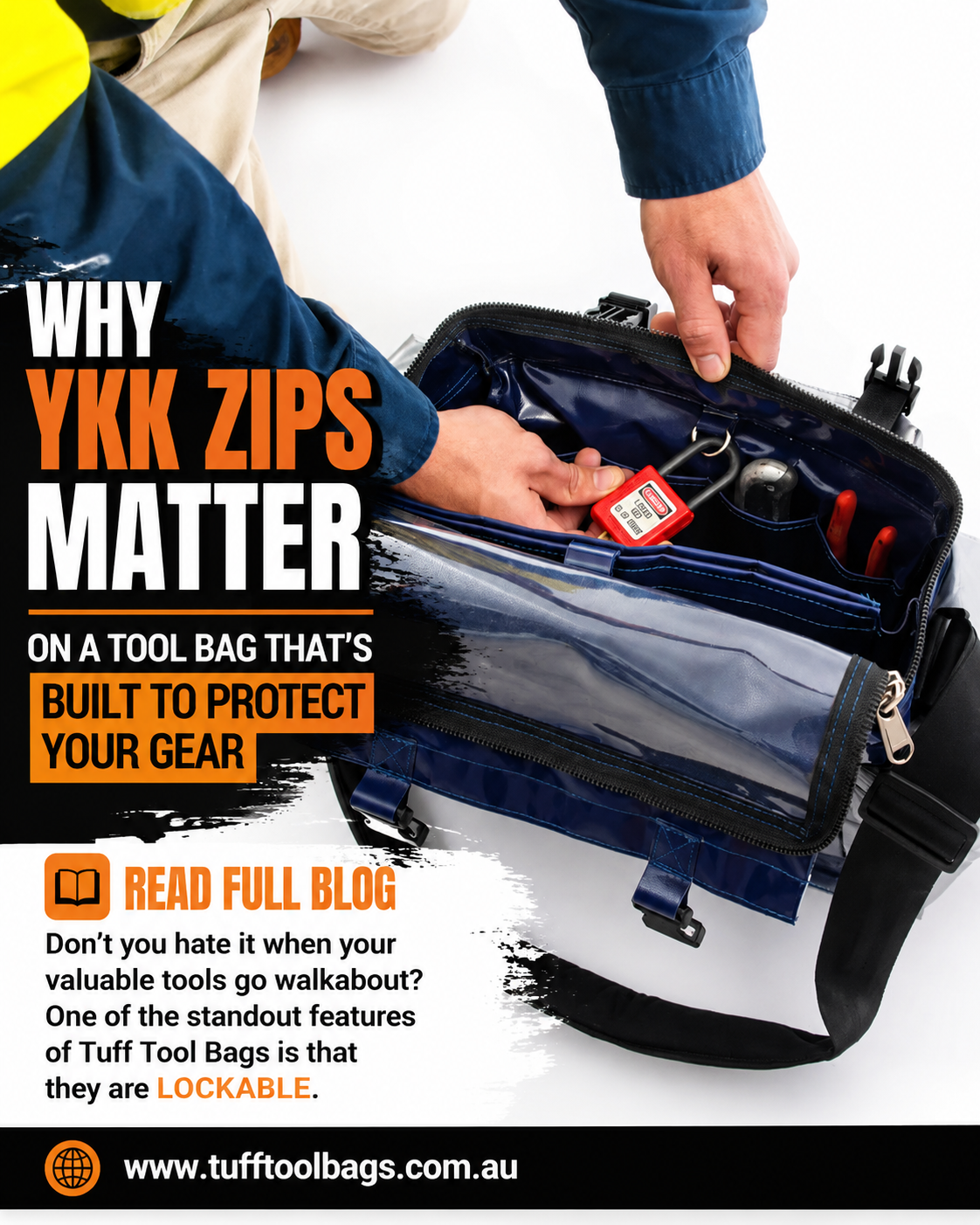 Why YKK Zips Matter on a Tool Bag That’s Built to Protect Your Gear
