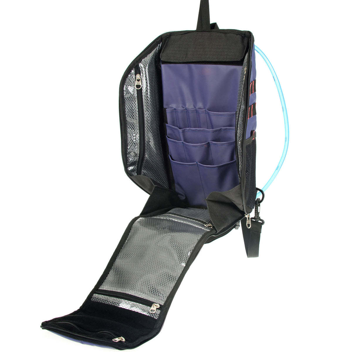 Tuff-Tool-Bags-The-Sling-Hydration-Tool-Bag-lockable-back-pack-open