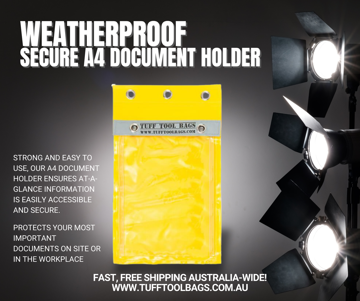 Weatherproof Secure A4 Document Holder Built for Tough Australian Worksites