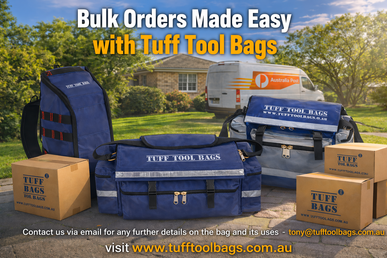 Bulk Orders Made Easy with Tuff Tool Bags