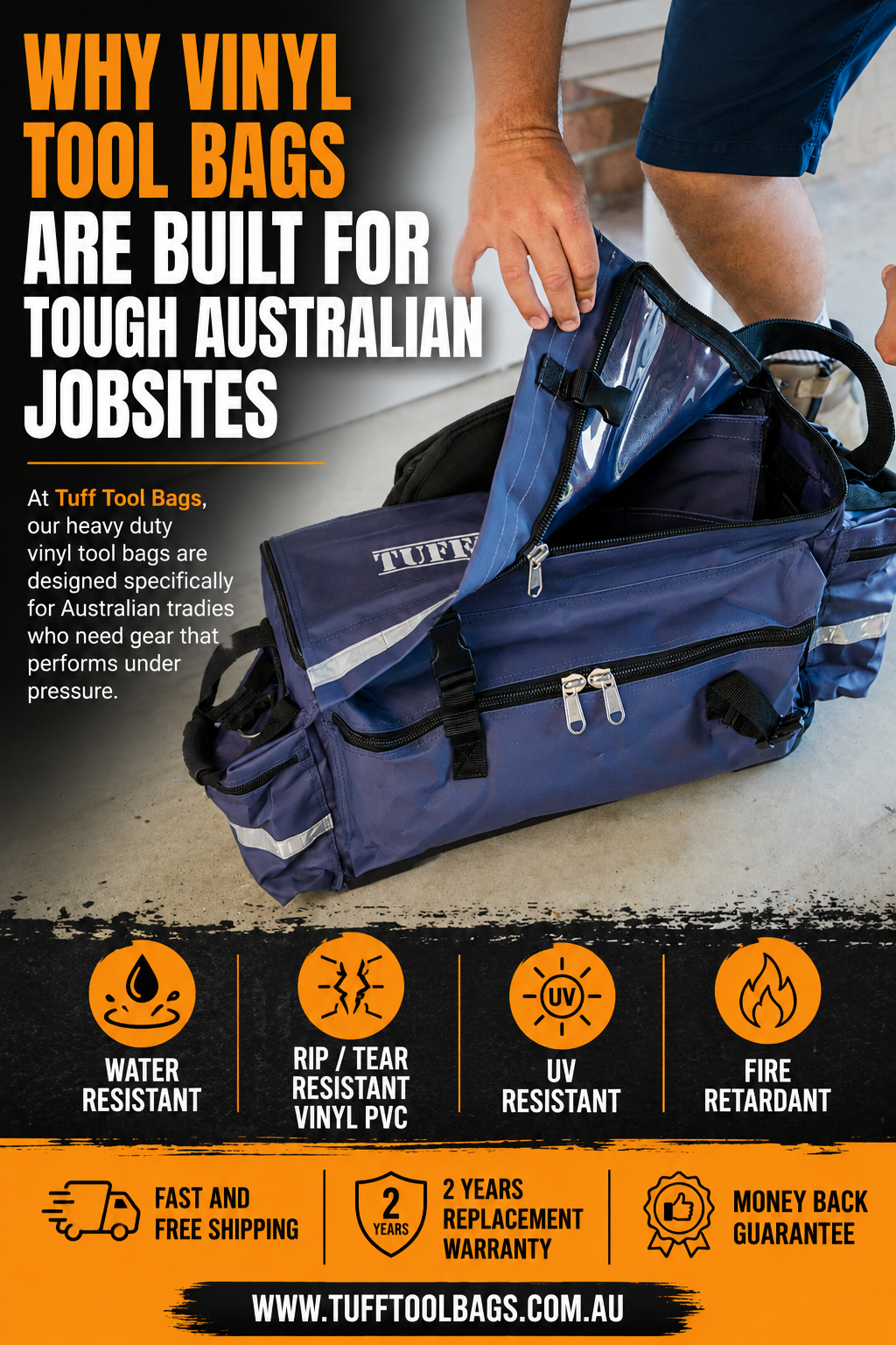 Why Vinyl Tool Bags Are Built for Tough Australian Jobsites