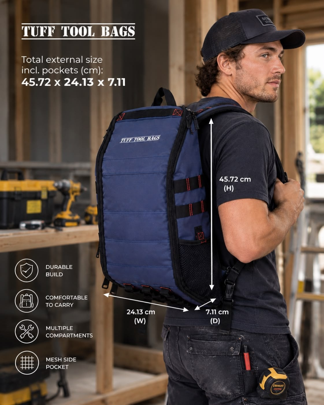 Sling Hydration Tool Bag: Compact Size, Smart Storage and Hydration on the Job