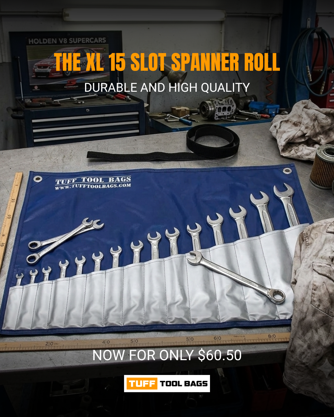 XL 15 Slot Spanner Roll: The Simple Way to Keep Your Workshop and Tool Kit Organised