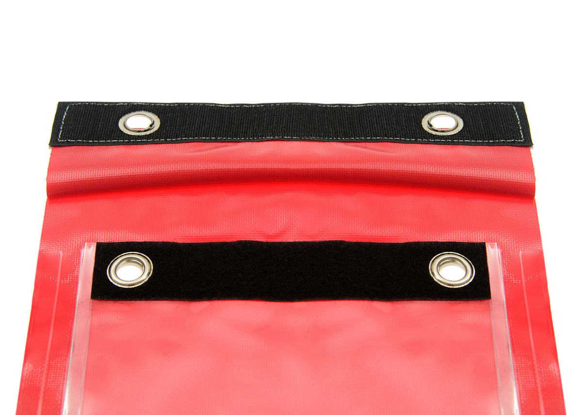 A4 Document Pouch-water-proof-lockable-red